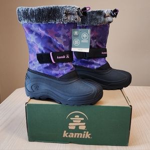 Kamik waterproof winter boots girl's size 3